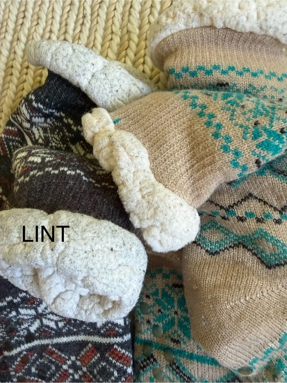 NWOT | FLEECE LINED SOCKS BLUE MULTI